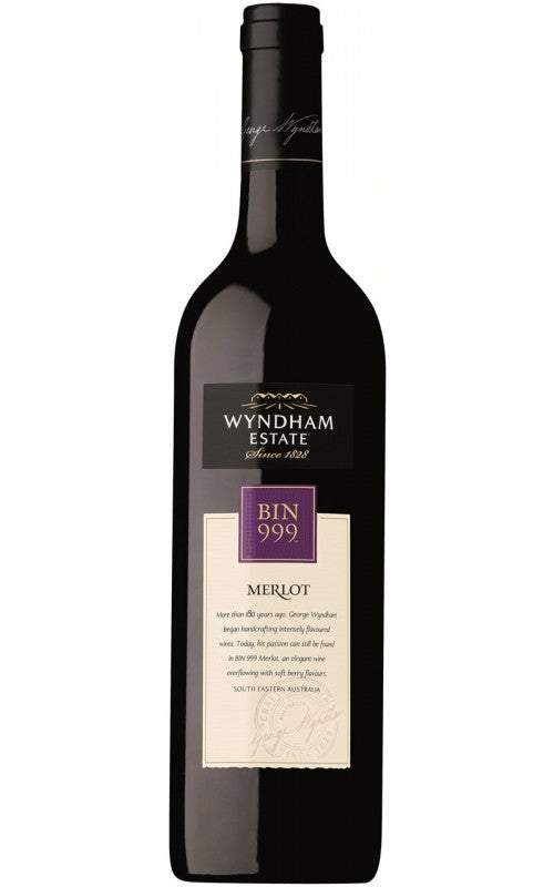 Order Wyndham Estate Bin 999 Merlot 2022 SEA - 12 Bottles  Online - Just Wines Australia