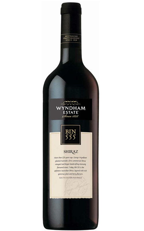 Order Wyndham Estate Bin 555 Shiraz 2021 SEA - 6 Bottles  Online - Just Wines Australia